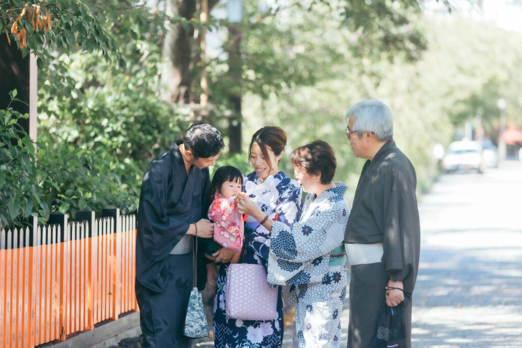 ファミリー 浴衣