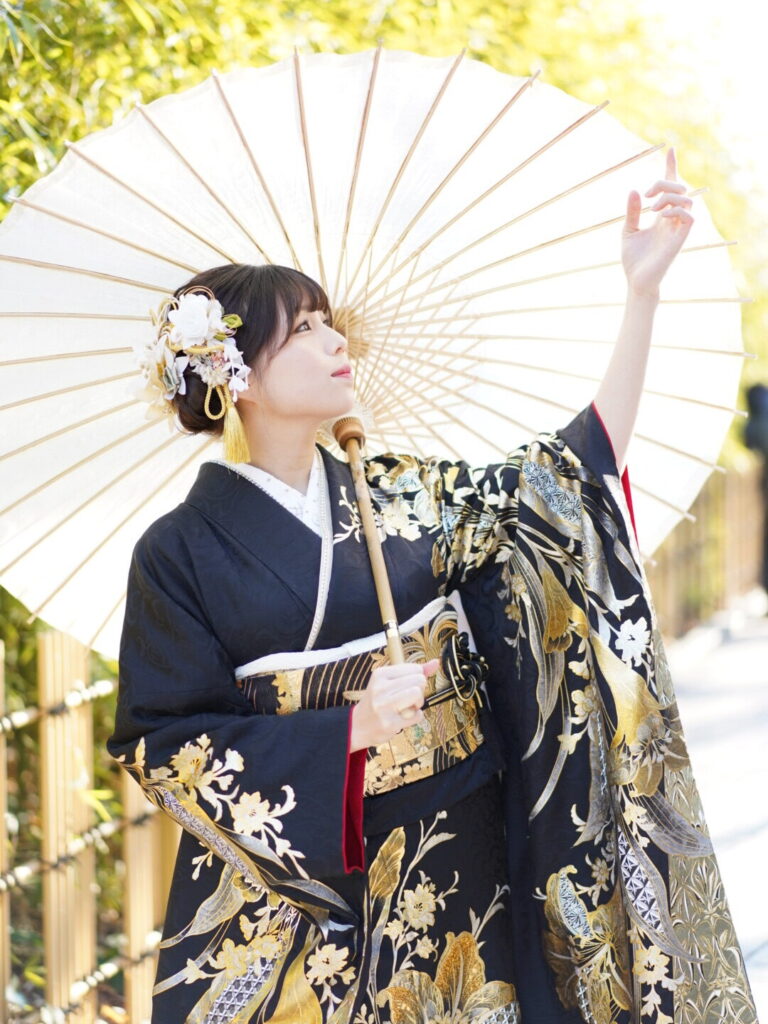 高級振袖(黒金)