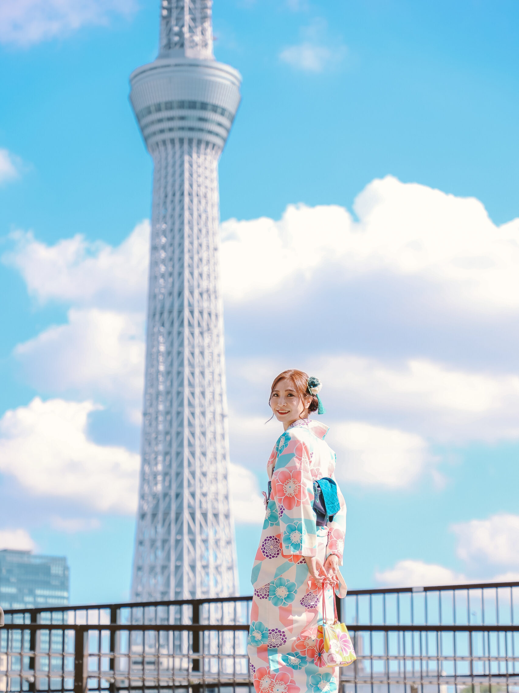 スカイツリー　浴衣