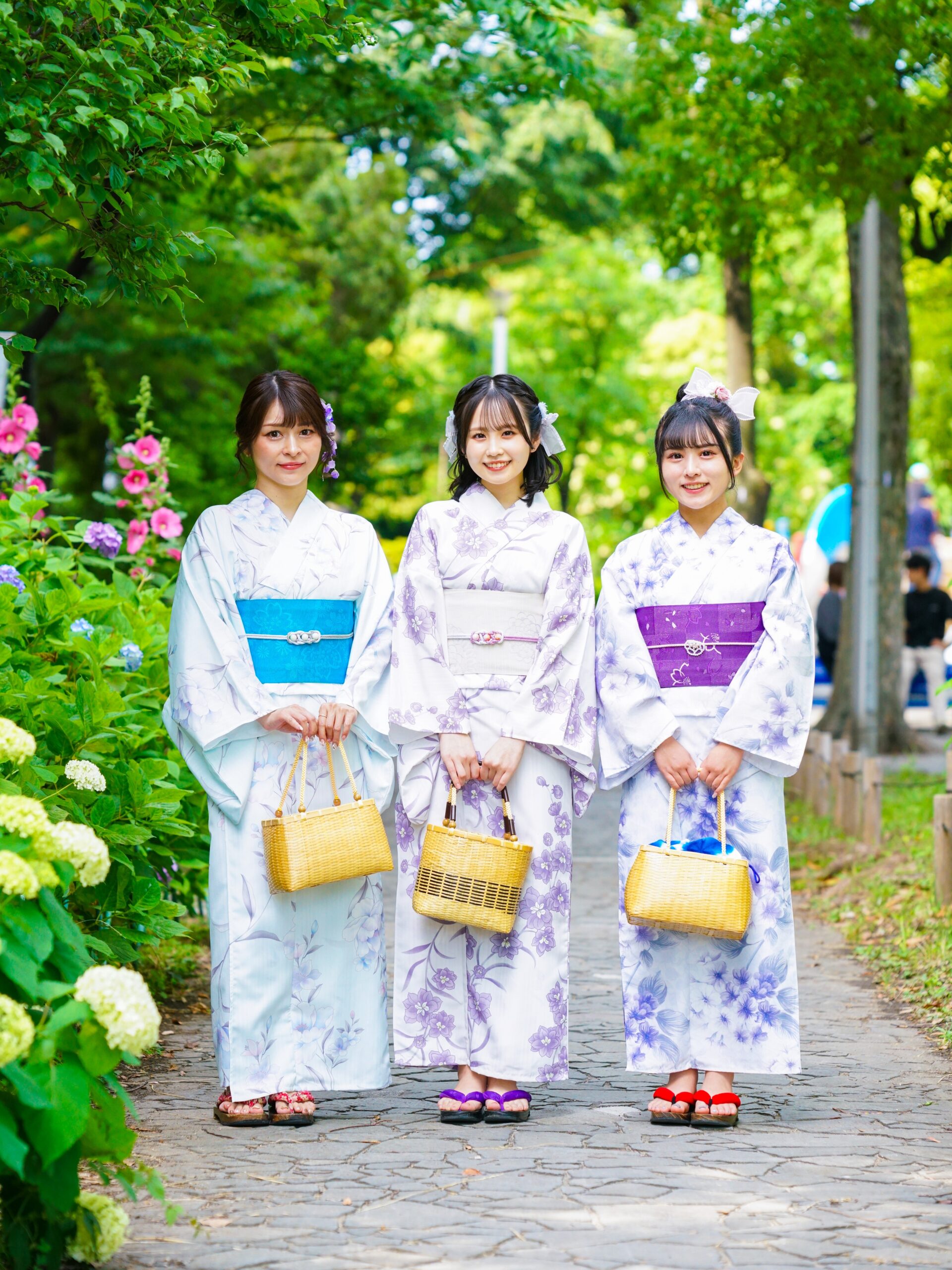 Guests enjoying yukata rental in Asakusa