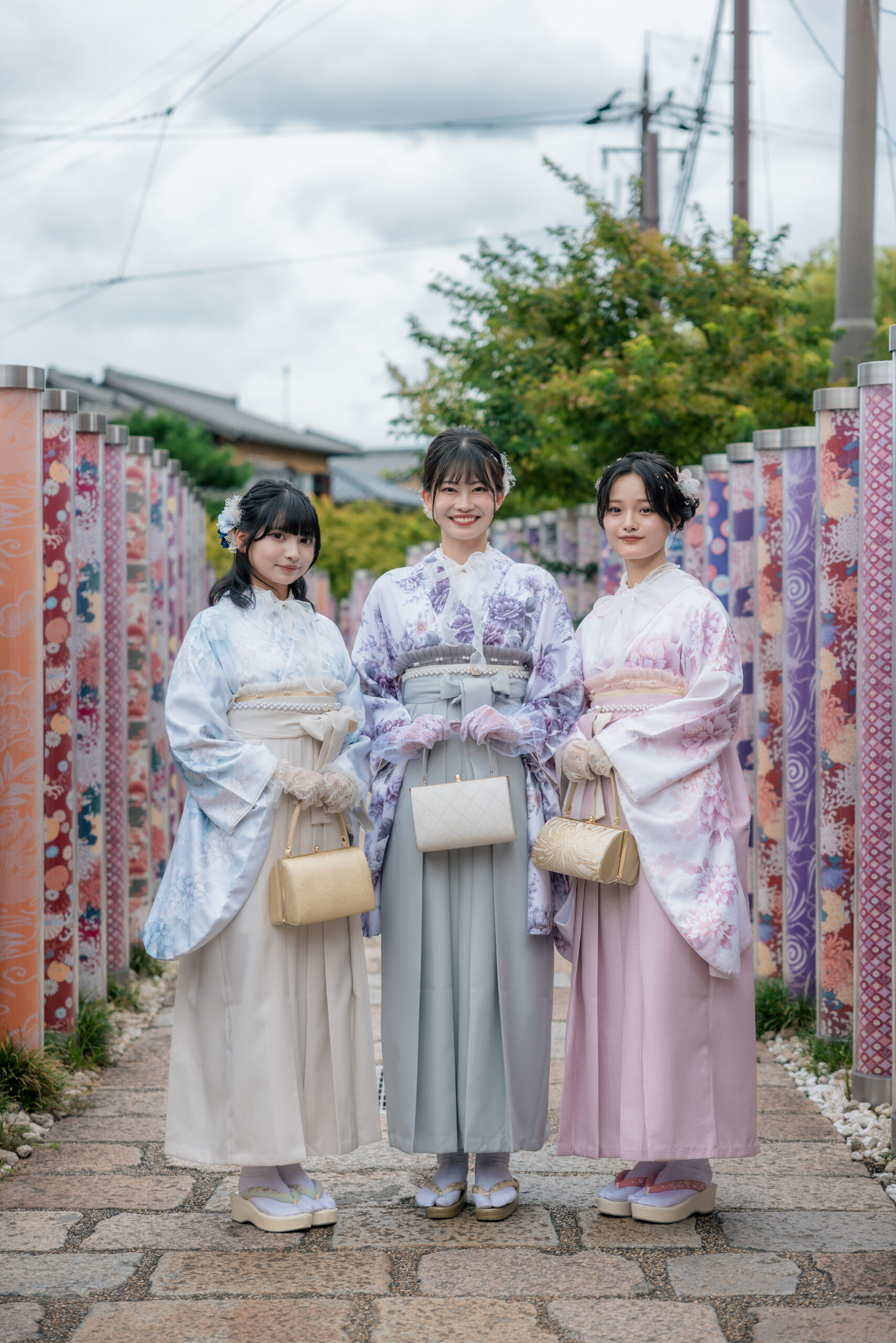 嵐山渡月橋店 袴 二尺袖 カジュアル振袖 キモノフォレスト