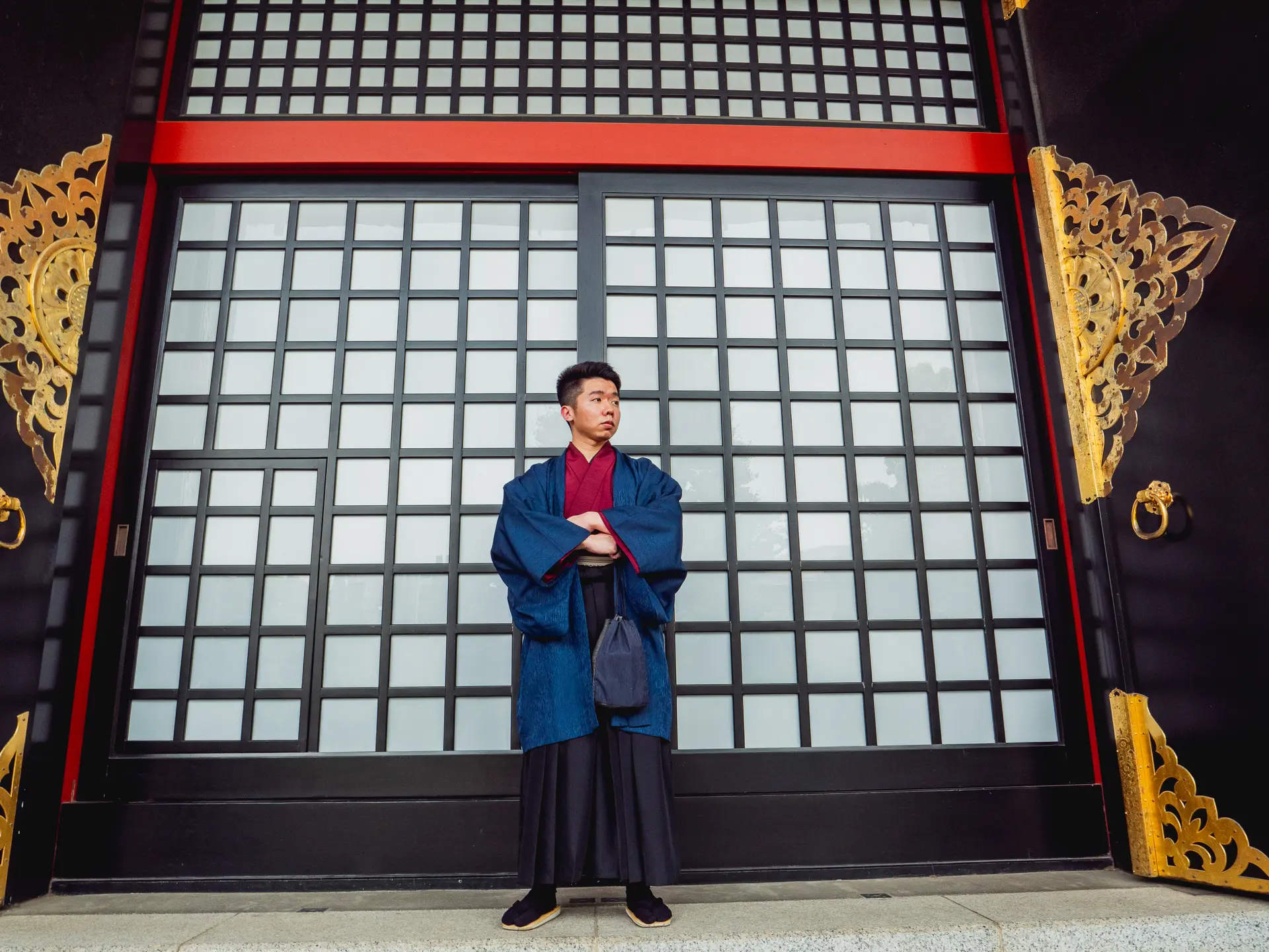 Men hakama option in Asakusa