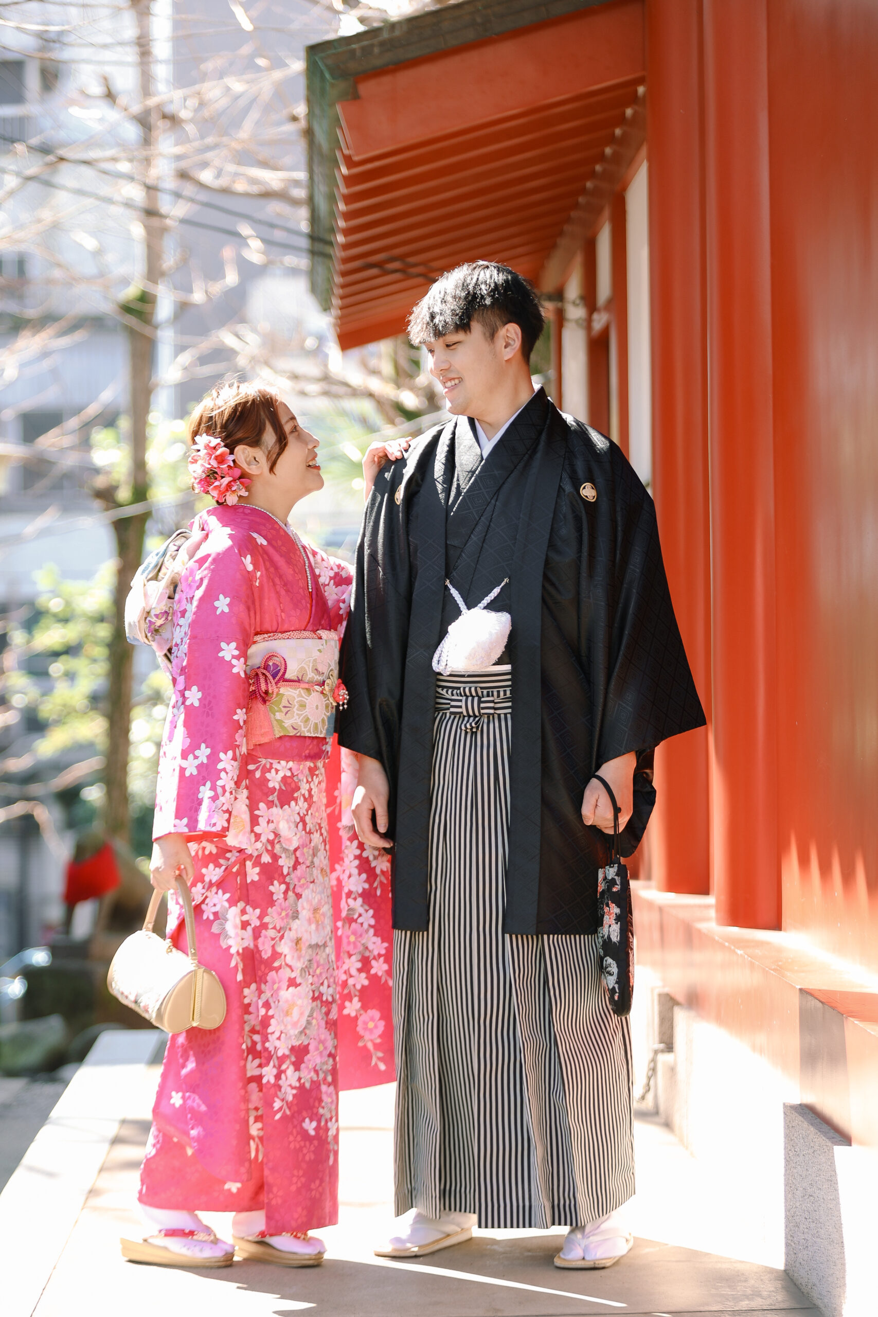 七五三の家族写真におすすめのお父さまの紋付袴