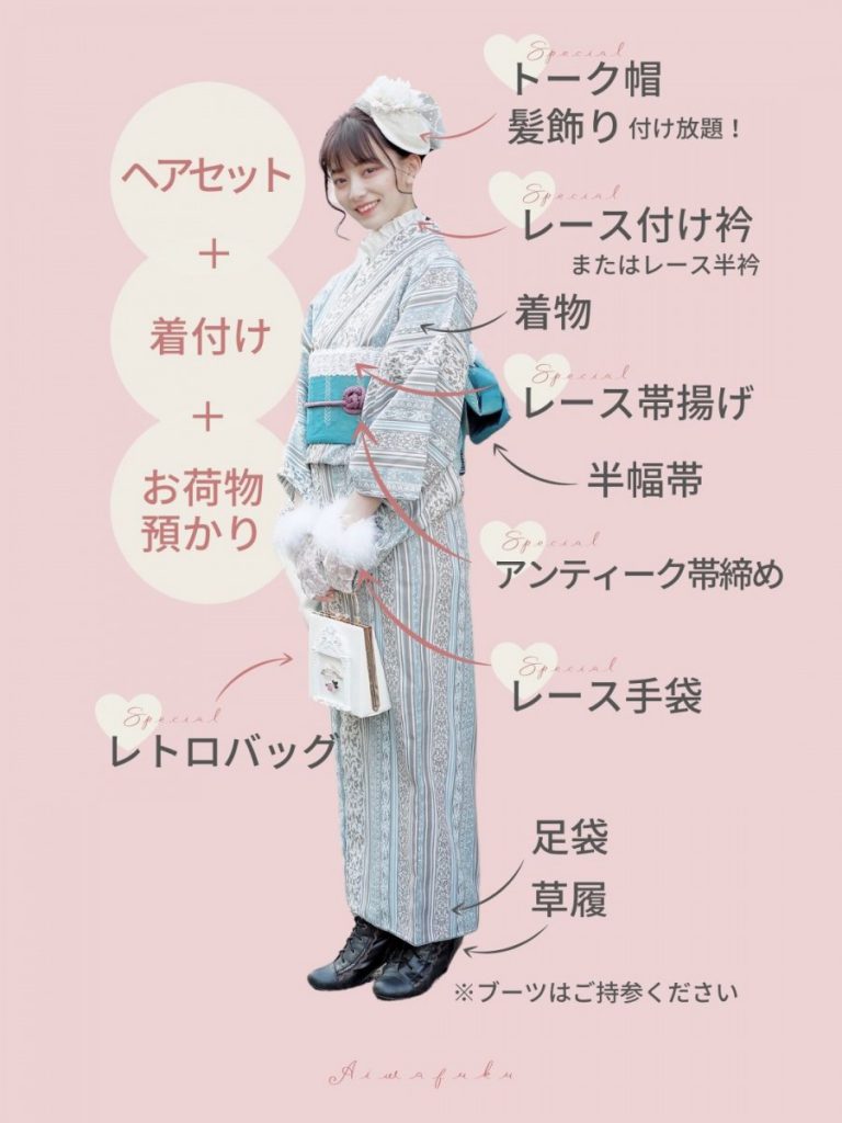 大正ロマンのレンタル内容